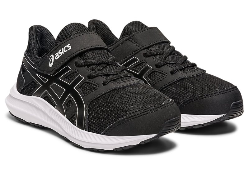 Asics Jolt 4 Športne Superge Otroški Črne Bele | SI1184-368