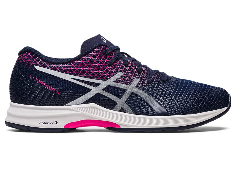 Asics LyterACEr 4 Tekaški Čevlji Ženske Črne Bele | SI8622-869