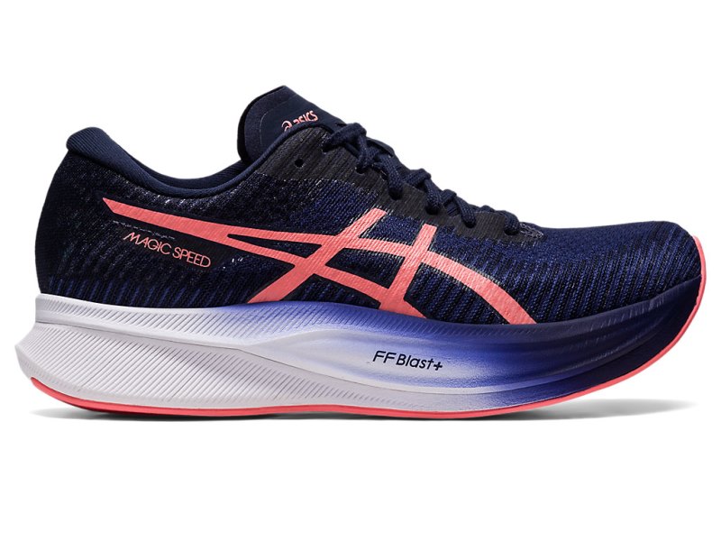 Asics Magic Speed 2 Tekaški Čevlji Ženske Indigo Modre Koralne | SI2194-764