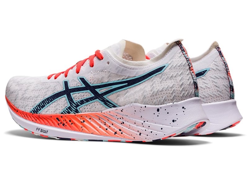 Asics Magic Speed Tekaški Čevlji Ženske Bele Modre | SI9044-207