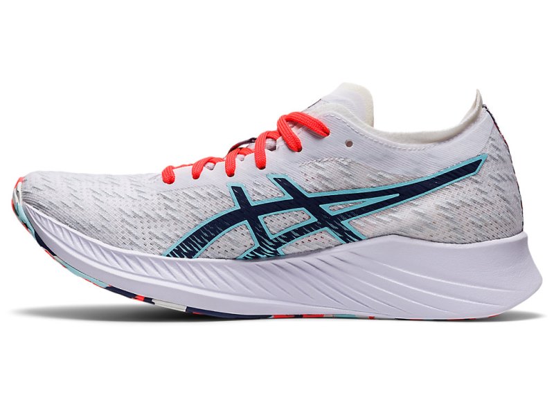 Asics Magic Speed Tekaški Čevlji Ženske Bele Modre | SI9044-207