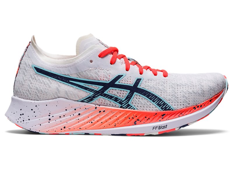 Asics Magic Speed Tekaški Čevlji Ženske Bele Modre | SI9044-207