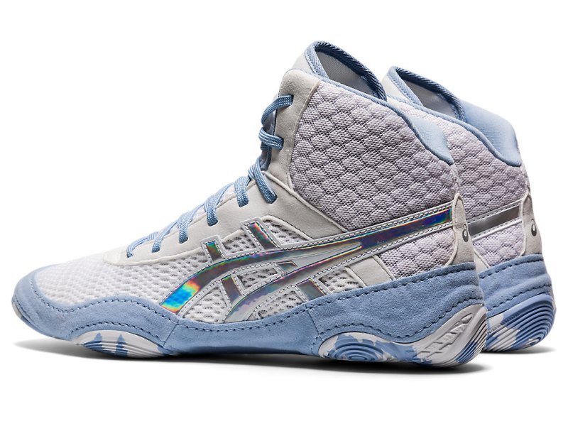 Asics Matblazer Rokoborski Čevlji Ženske Bele Svetlo Modre | SI8973-936