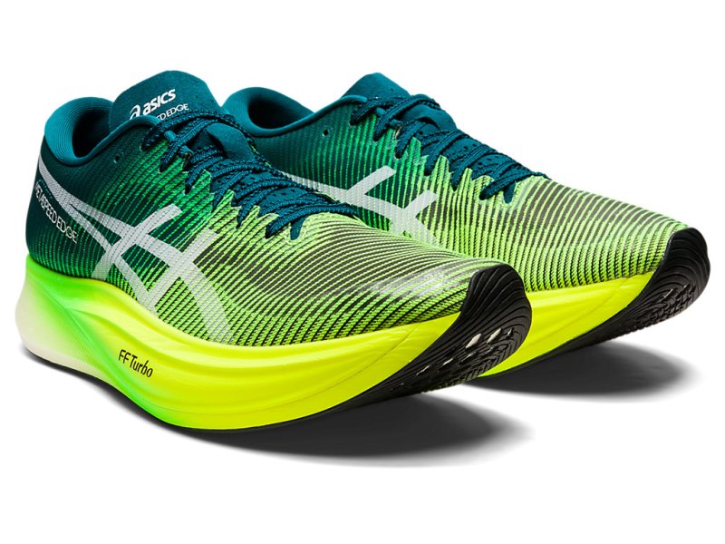 Asics Metaspeed Edge+ Tekaški Čevlji Ženske Temno Zelene Rumene | SI2443-445