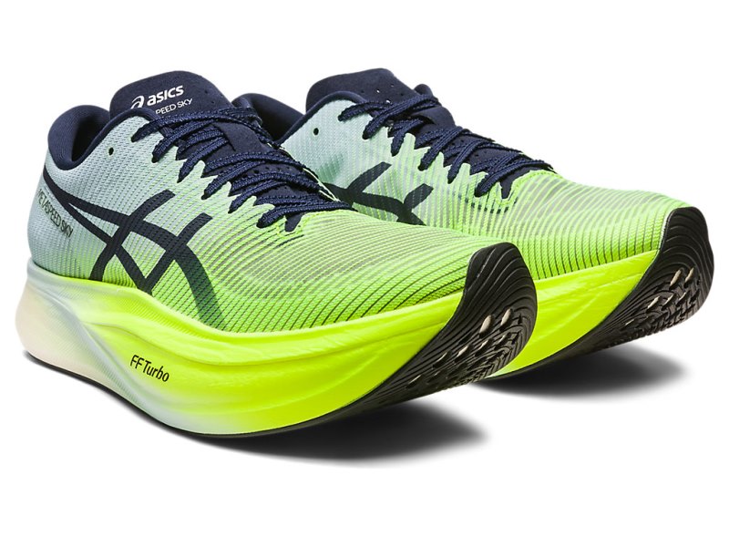 Asics Metaspeed Sky+ Tekaški Čevlji Moški Zelene Modre | SI1422-122