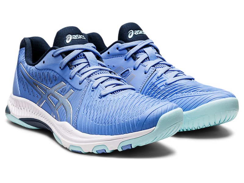 Asics Netburner Ballistic FF 2 Odbojkarski Čevlji Ženske Modre Srebrne | SI4402-795