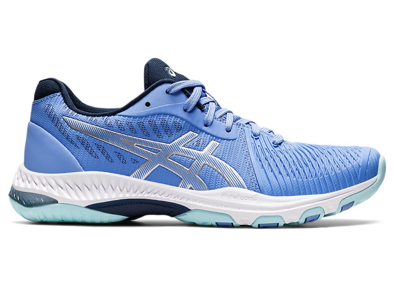 Asics Netburner Ballistic FF 2 Odbojkarski Čevlji Ženske Modre Srebrne | SI4402-795