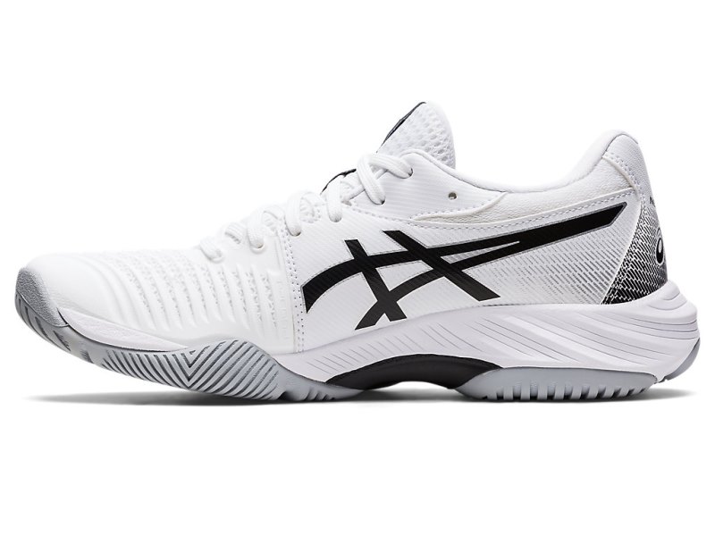 Asics Netburner Ballistic FF 3 Odbojkarski Čevlji Ženske Bele Črne | SI2557-359