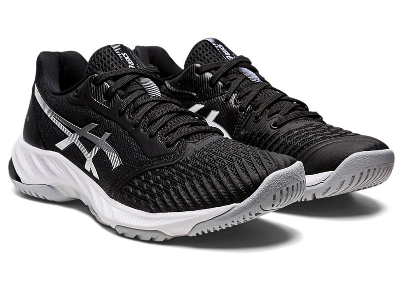 Asics Netburner Ballistic FF 3 Odbojkarski Čevlji Ženske Črne Srebrne | SI4021-544