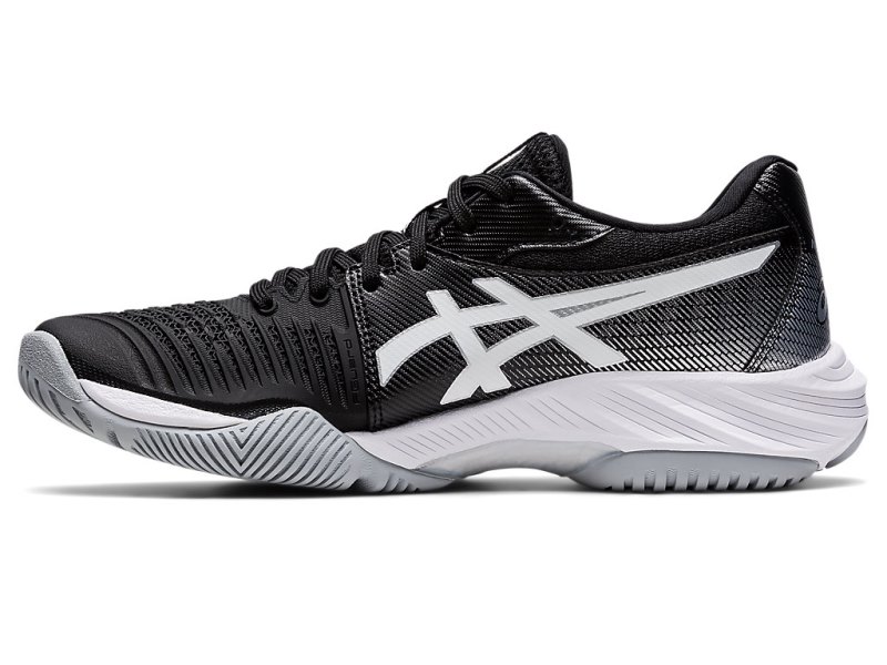 Asics Netburner Ballistic FF 3 Odbojkarski Čevlji Ženske Črne Srebrne | SI4021-544