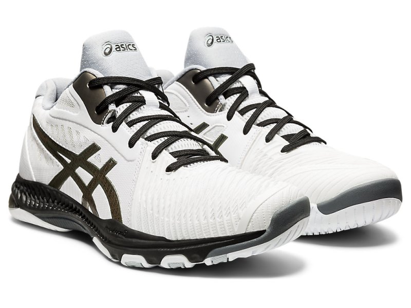 Asics Netburner Ballistic FF MT 2 Odbojkarski Čevlji Moški Bele Črne | SI5678-399