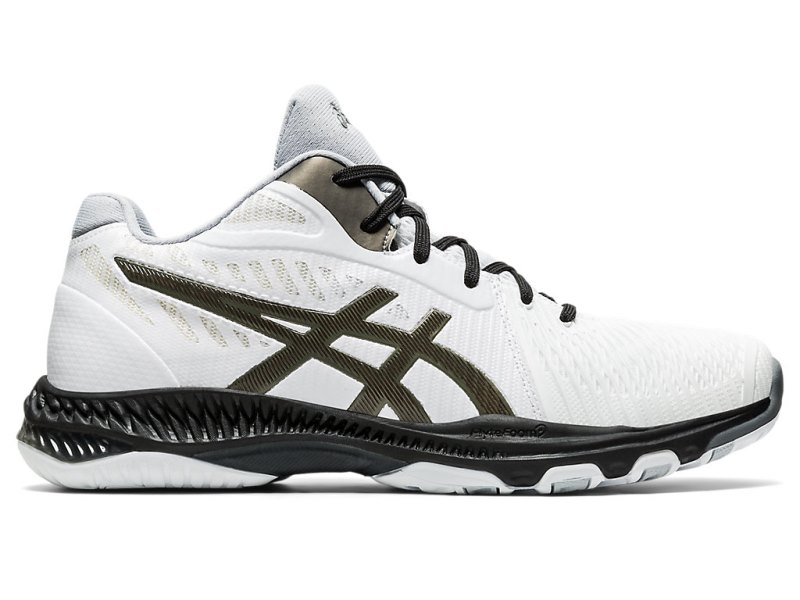 Asics Netburner Ballistic FF MT 2 Odbojkarski Čevlji Moški Bele Črne | SI5678-399