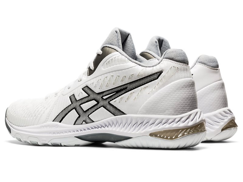 Asics Netburner Ballistic FF MT 2 Odbojkarski Čevlji Ženske Bele Črne | SI6158-251