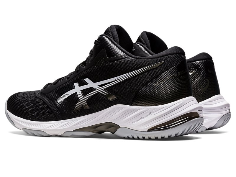 Asics Netburner Ballistic FF MT 3 Odbojkarski Čevlji Moški Črne Bele | SI8420-211