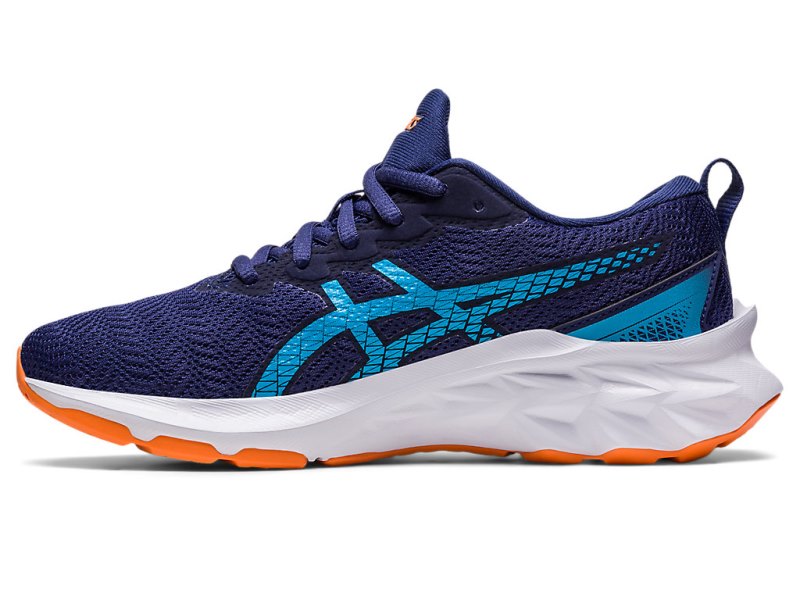 Asics Novablast 2 Športne Superge Otroški Indigo Modre Oranžne | SI1202-701