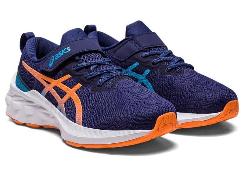 Asics Novablast 2 Športne Superge Otroški Indigo Modre Oranžne | SI7970-983