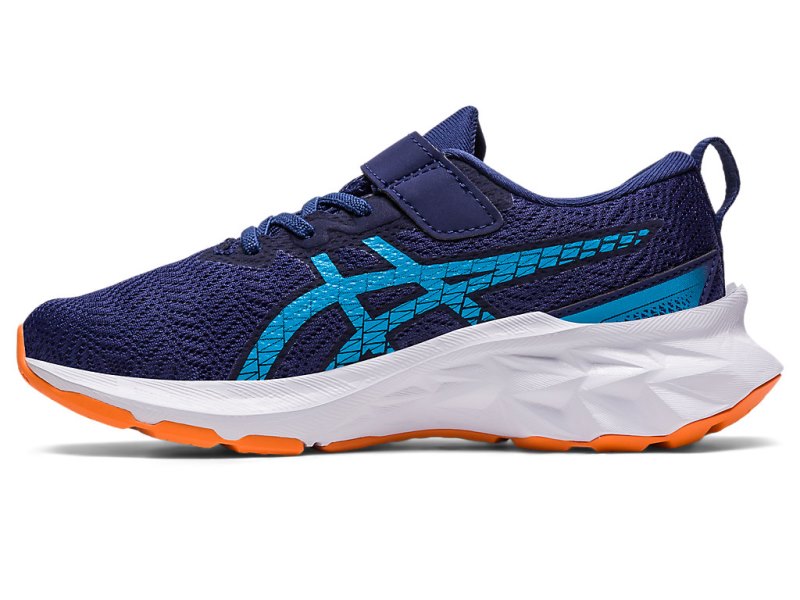 Asics Novablast 2 Športne Superge Otroški Indigo Modre Oranžne | SI7970-983