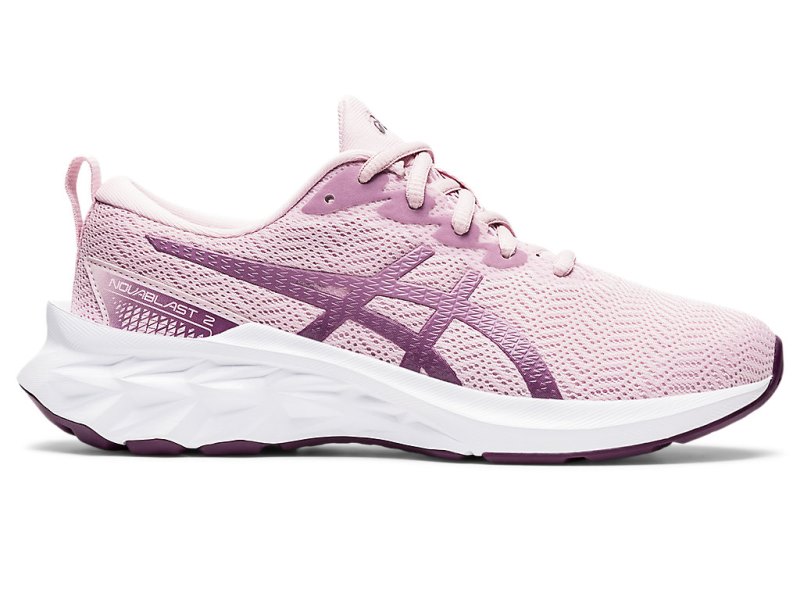 Asics Novablast 2 Športne Superge Otroški Roza Srebrne | SI5400-857