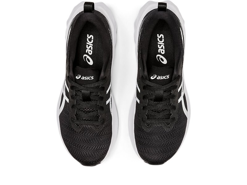 Asics Novablast 2 Športne Superge Otroški Črne Bele | SI7723-509