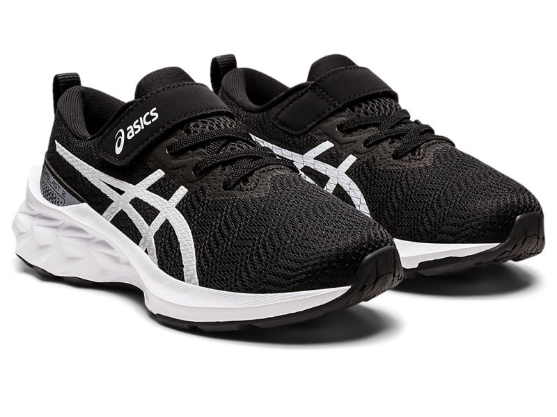 Asics Novablast 2 Športne Superge Otroški Črne Bele | SI8187-102