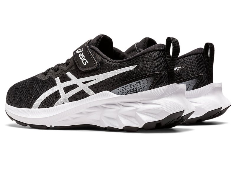 Asics Novablast 2 Športne Superge Otroški Črne Bele | SI8187-102