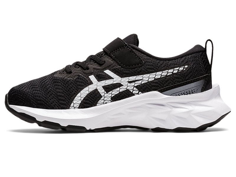 Asics Novablast 2 Športne Superge Otroški Črne Bele | SI8187-102