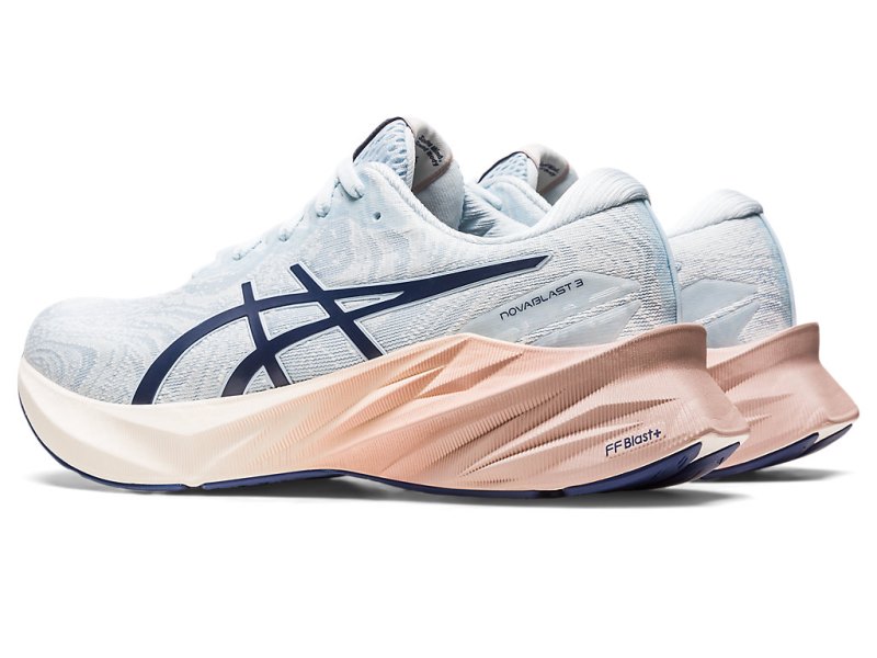 Asics Novablast 3 Nagino Tekaški Čevlji Ženske Svetlo Modre Kremna | SI6472-711