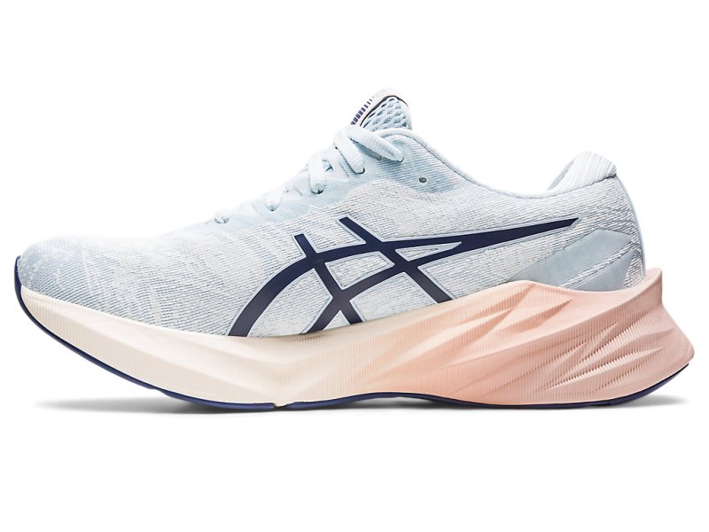 Asics Novablast 3 Nagino Tekaški Čevlji Ženske Svetlo Modre Kremna | SI6472-711