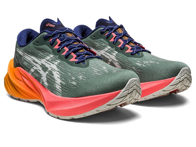 Asics Novablast 3 Tr Tekaški Čevlji Ženske Olivno Zelene Koralne | SI3654-812