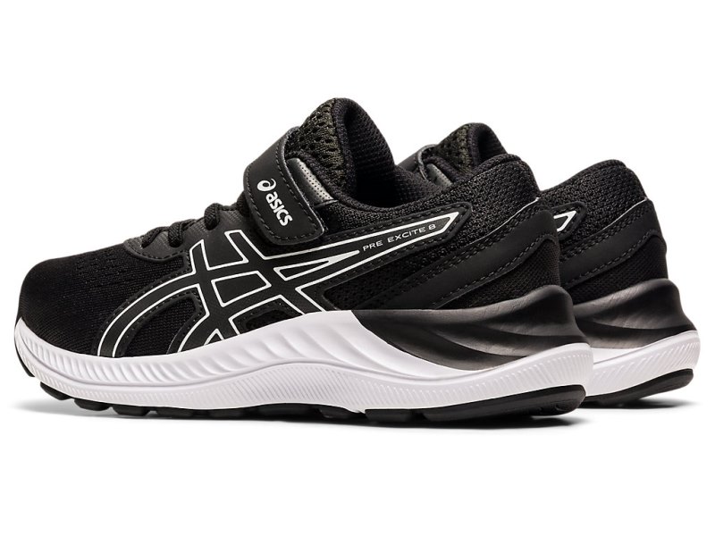 Asics PRE EXCite 8 Športne Superge Otroški Črne Bele | SI4569-989