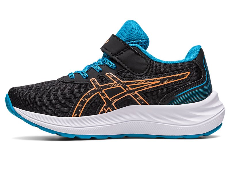 Asics PRE EXCite 9 Športne Superge Otroški Črne Oranžne | SI1790-293