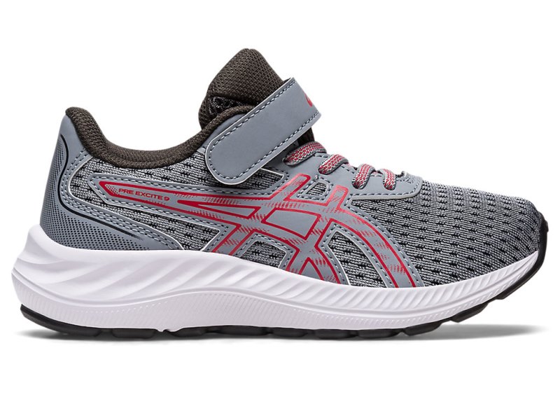 Asics PRE EXCite 9 Športne Superge Otroški Sive Rdeče | SI4450-834