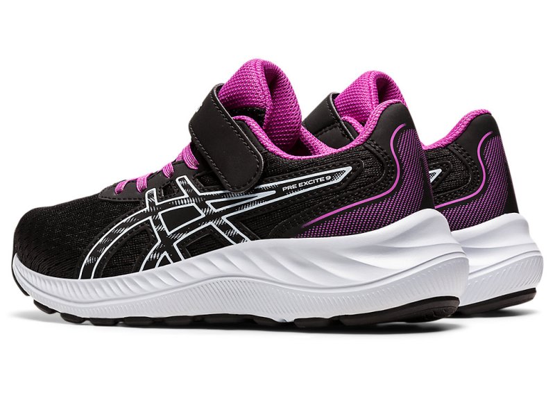 Asics PRE EXCite 9 Športne Superge Otroški Črne Svetlo Modre | SI5132-501