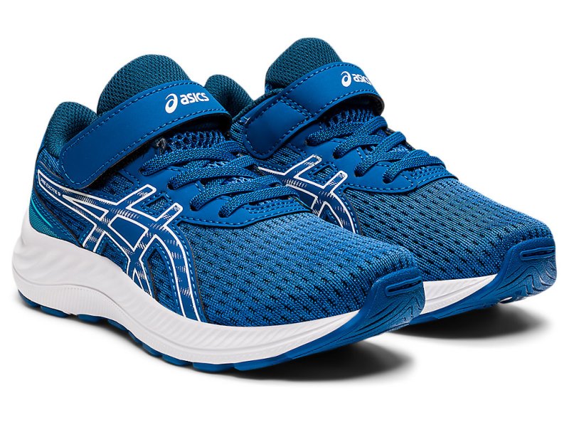 Asics PRE EXCite 9 Športne Superge Otroški Modre Bele | SI5151-418