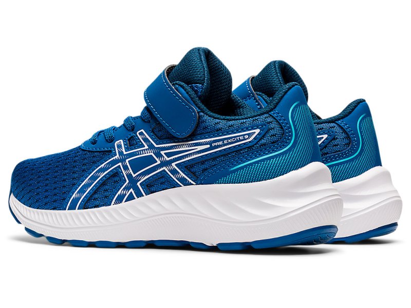 Asics PRE EXCite 9 Športne Superge Otroški Modre Bele | SI5151-418