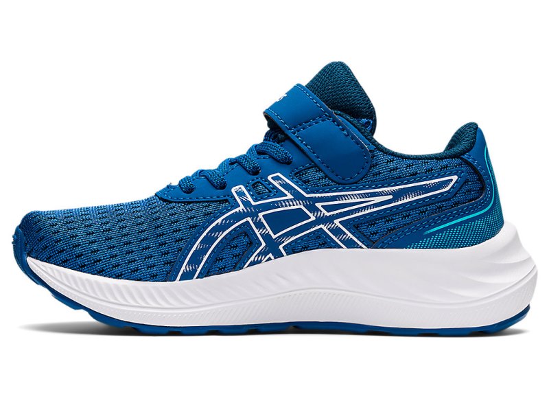 Asics PRE EXCite 9 Športne Superge Otroški Modre Bele | SI5151-418