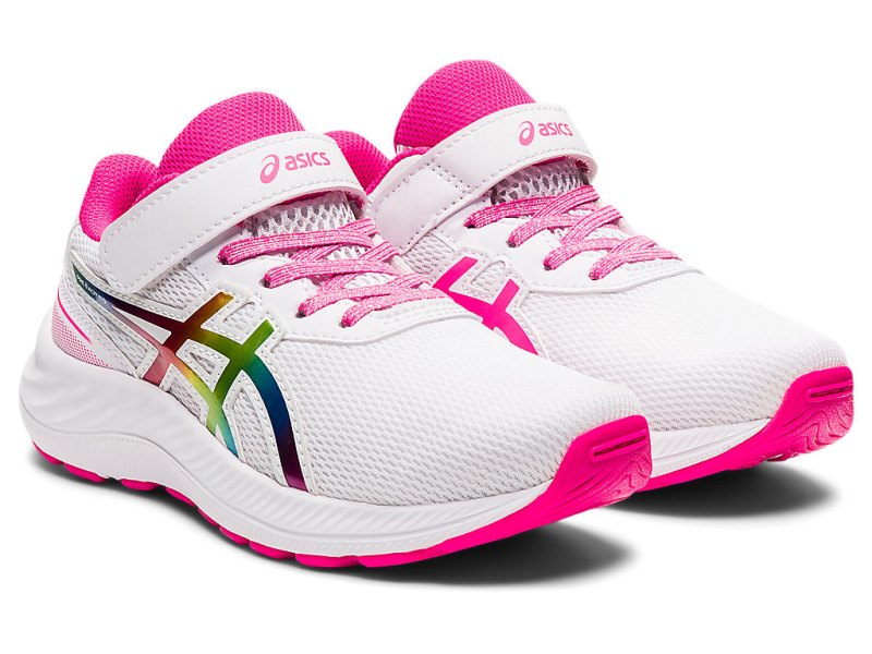 Asics PRE EXCite 9 Športne Superge Otroški Bele Roza | SI9544-877