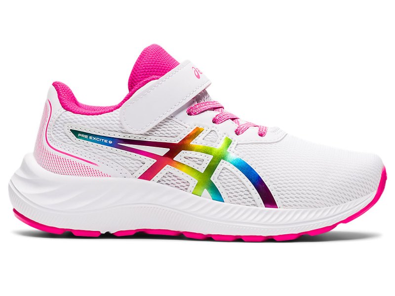 Asics PRE EXCite 9 Športne Superge Otroški Bele Roza | SI9544-877