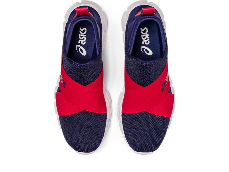 Asics Quantum Lyte Slip-on Superge Moški Indigo Modre Rdeče | SI4368-051