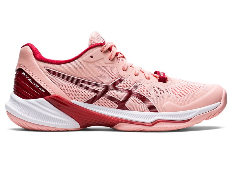 Asics Sky Elite FF 2 Odbojkarski Čevlji Ženske Roza Temno Rdeče | SI3247-990