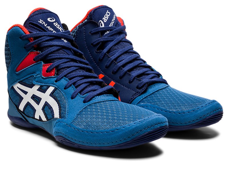 Asics Snapdown 3 Športne Superge Otroški Azurno Bele | SI3553-981