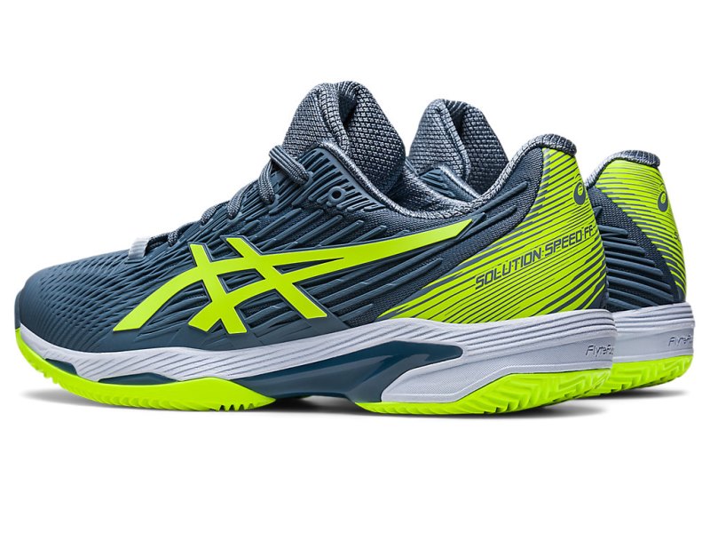 Asics Solution Speed FF 2 Clay Teniški Copati Moški Sive Modre Zelene | SI2828-750