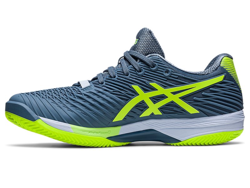 Asics Solution Speed FF 2 Clay Teniški Copati Moški Sive Modre Zelene | SI2828-750