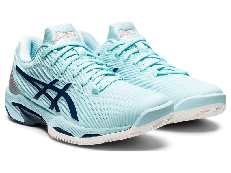 Asics Solution Speed FF 2 Clay Teniški Copati Ženske Modre Svetlo Indigo | SI6374-294