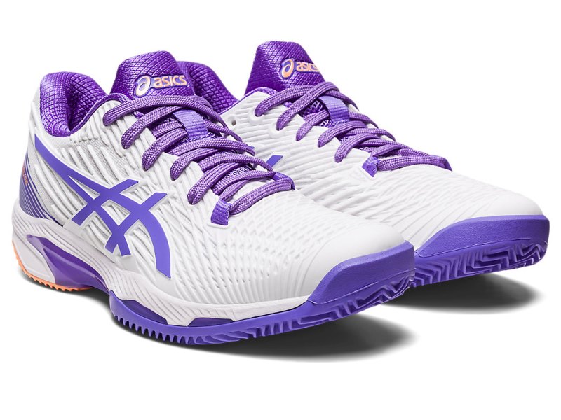 Asics Solution Speed FF 2 Clay Teniški Copati Ženske Bele Vijolične | SI7509-608