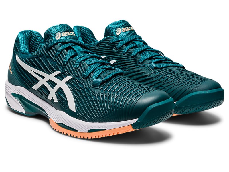 Asics Solution Speed FF 2 Teniški Copati Moški Temno Zelene Bele | SI2584-385