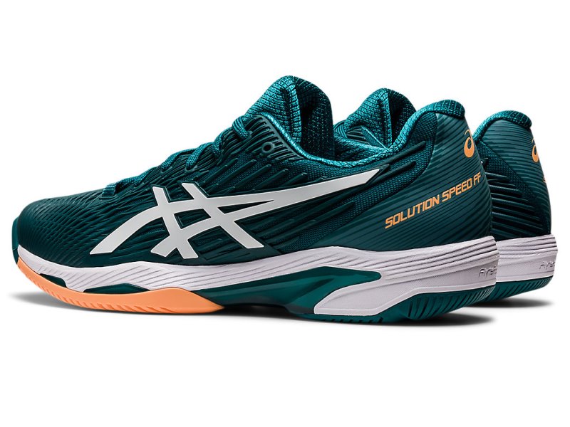 Asics Solution Speed FF 2 Teniški Copati Moški Temno Zelene Bele | SI2584-385