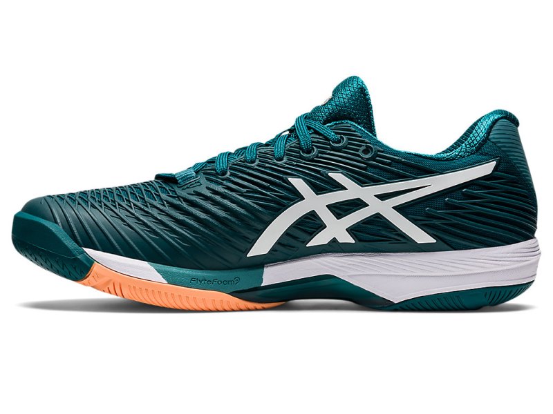 Asics Solution Speed FF 2 Teniški Copati Moški Temno Zelene Bele | SI2584-385