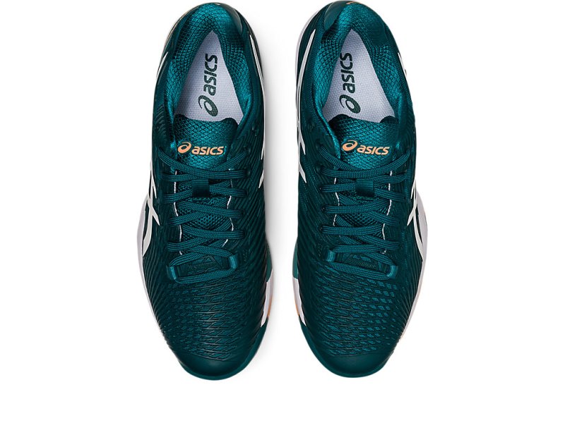 Asics Solution Speed FF 2 Teniški Copati Moški Temno Zelene Bele | SI2584-385