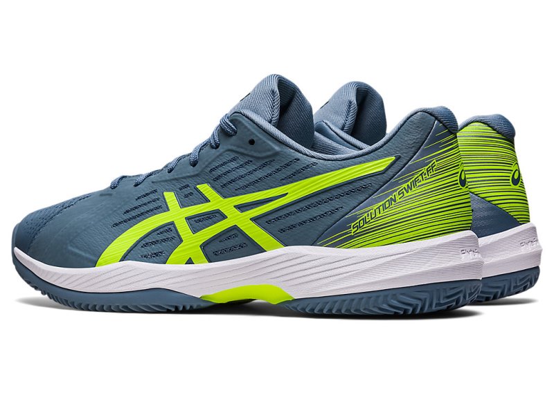 Asics Solution Swift FF Clay Teniški Copati Moški Sive Modre Zelene | SI5307-280